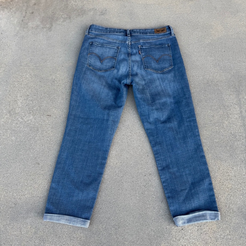 Levi's Mid Rise Skinny‎ Jeans Women 12 Medium Wash Blue Denim Stretch